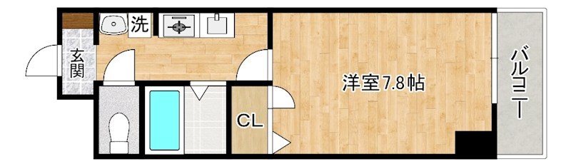 フレンドパーク富士見 107号室 間取り