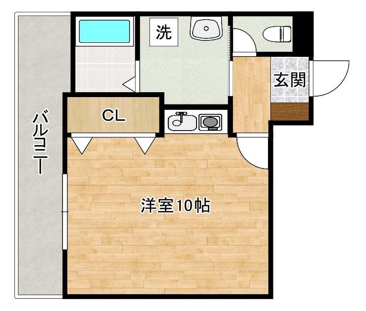 デニエ守恒 102号室 間取り