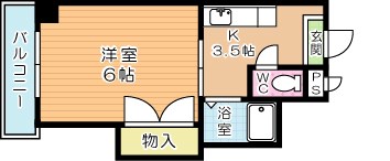 華山第一ビル 309号室 間取り