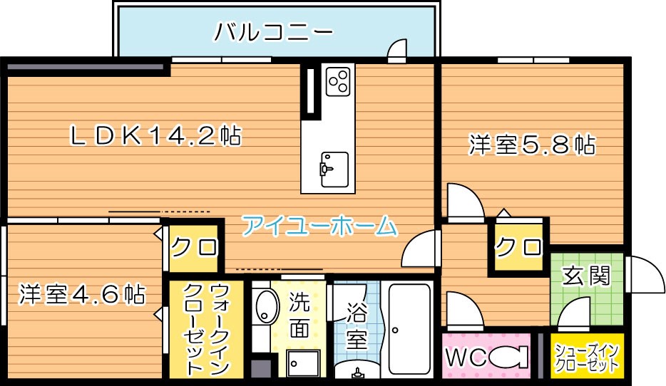 DROOM前田 303号室 間取り