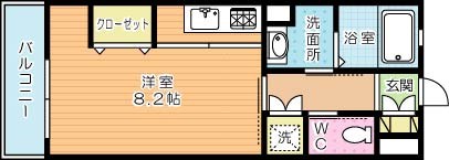 EL CEREZO（エルセレッソ）  406号室 間取り