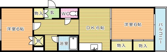 Ｊフィールド  504号室 間取り
