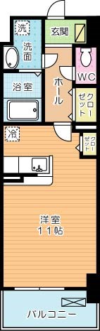 エヴァーグリーンQ 208号室 間取り