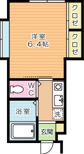 Ｄｅａｒ津田(ディア津田)　Ｂ棟   102号室 間取り