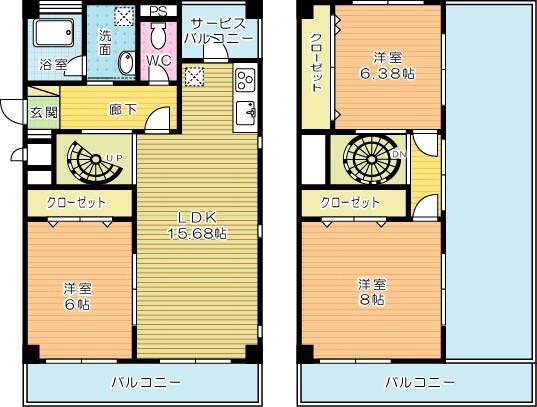 パティナ足立 204号室 間取り