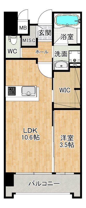Gran Stella Nagao（グランステラ長尾） 805号室 間取り