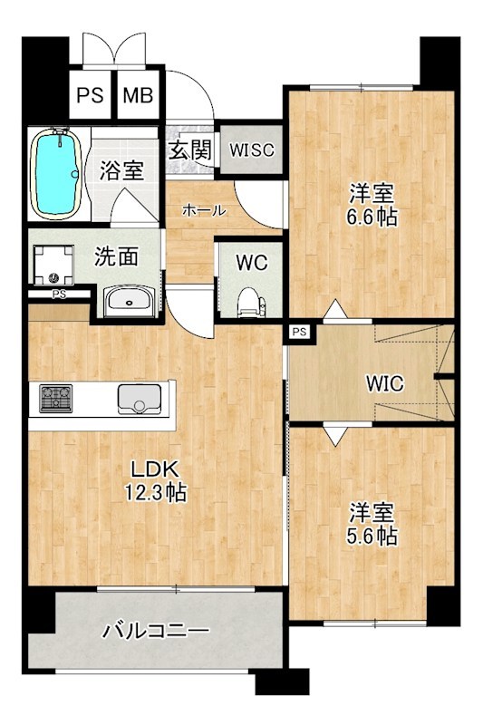 Gran Stella Nagao（グランステラ長尾） 1402号室 間取り