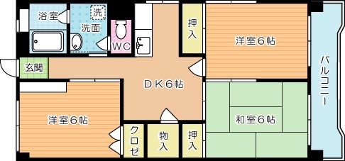 杏林ビル 505号室 間取り