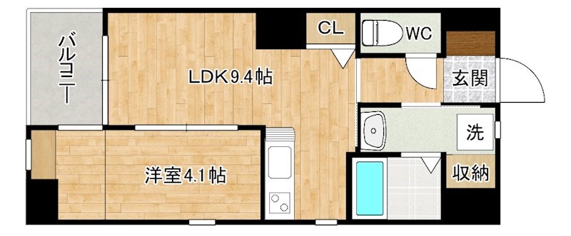 LUMINOUS　AI 清水(ルミナスアイ清水)  504号室 間取り