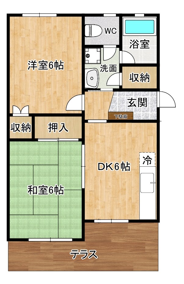 メゾン・ド・ルーブル 103号室 間取り