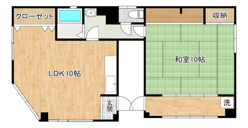 ロビンビル 301号室 間取り