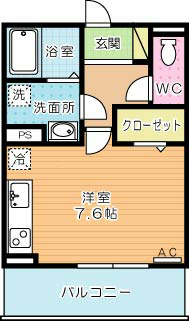 Ｍ・Ｋ・Ｋ北方 302号室 間取り