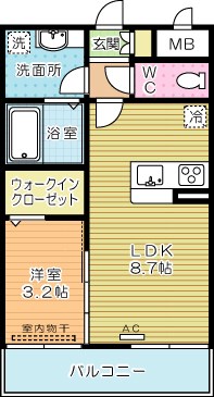 ラ・フィーエ上曽根 302号室 間取り