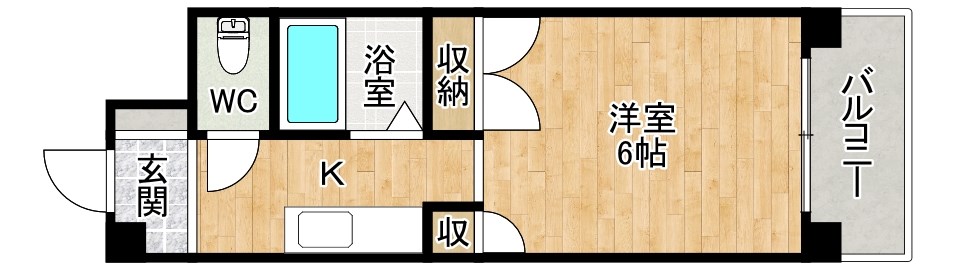 village kokura（ヴィラージュ小倉） 103号室 間取り