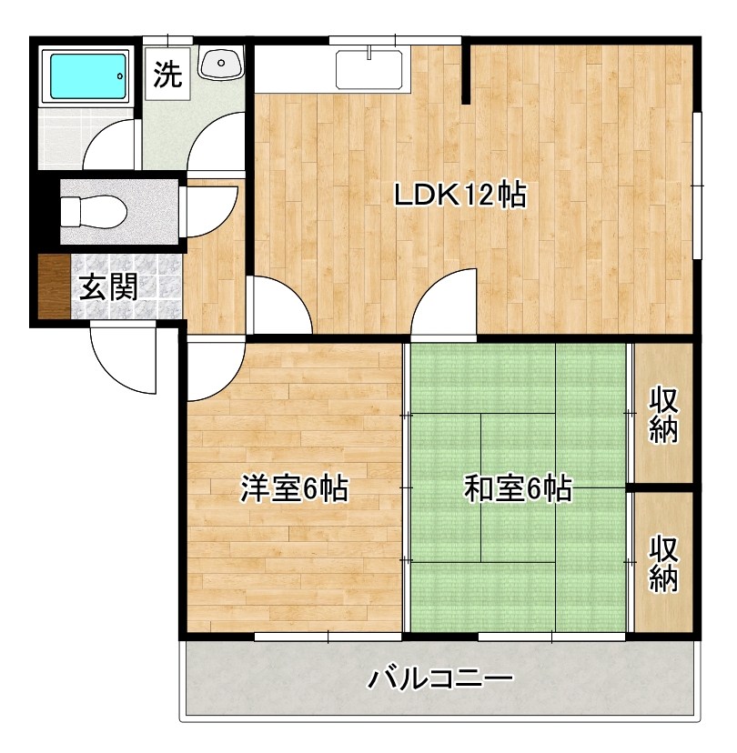 ファミールタカハシ第１ビル  402号室 間取り
