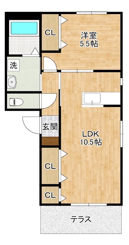 メゾン嶋田 102号室 間取り