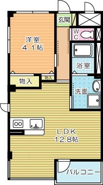 Ｕｎｉｖａｌｙ芙蓉王  206号室 間取り