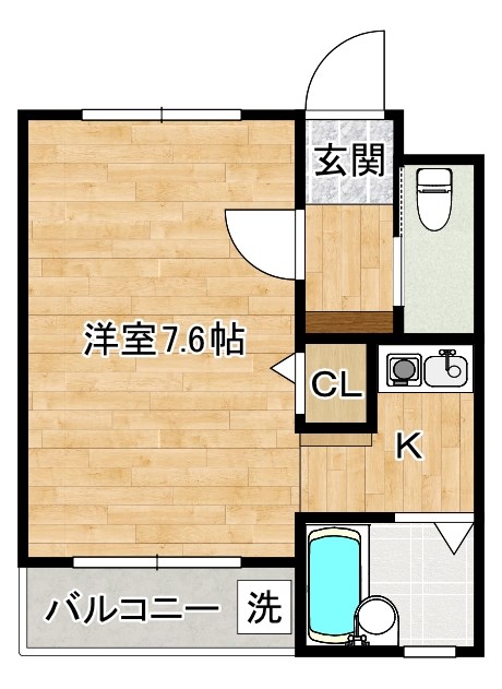 ＴＫＧ志徳 206号室 間取り