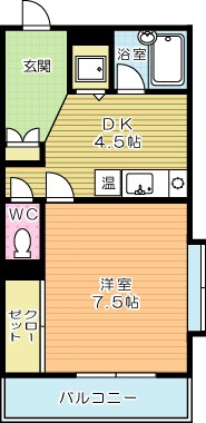 コンフォート若園 412号室 間取り