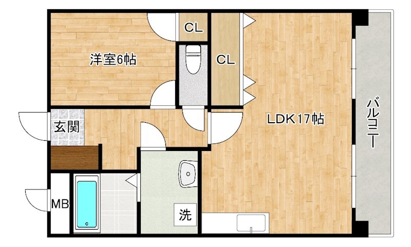 ＥＬＦ　ＦＯＲＥＳＴ（エルフフォレスト）  505号室 間取り