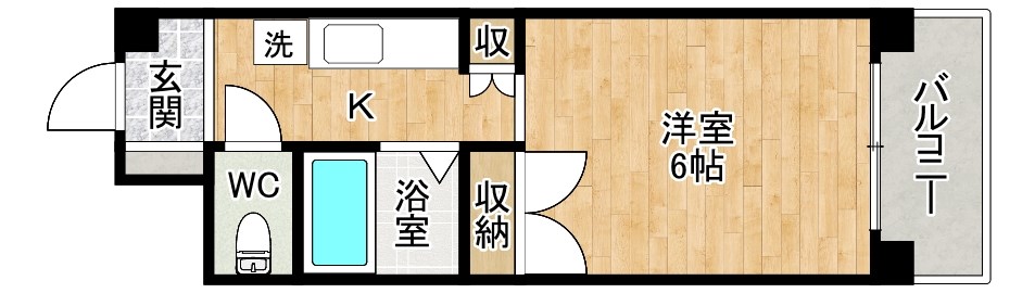 village kokura（ヴィラージュ小倉） 110号室 間取り