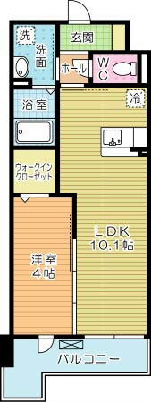 プランドール 805号室 間取り