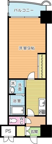 ロイヤルノースナイン 1706号室 間取り