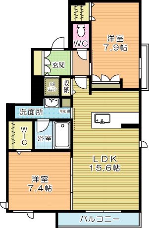 ShaMaison  Ritz（シャーメゾンリッツ） 302号室 間取り