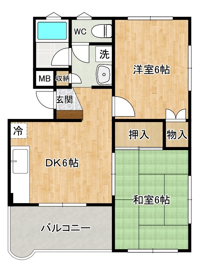 メゾン・ド・ルーブル 305号室 間取り