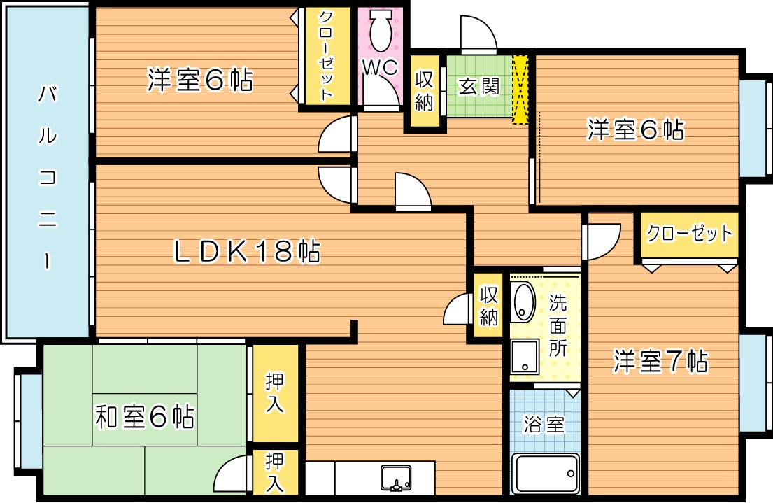 ＭＡＳＴ天籟寺 301号室 間取り