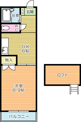 LinoⅠ 201号室 間取り