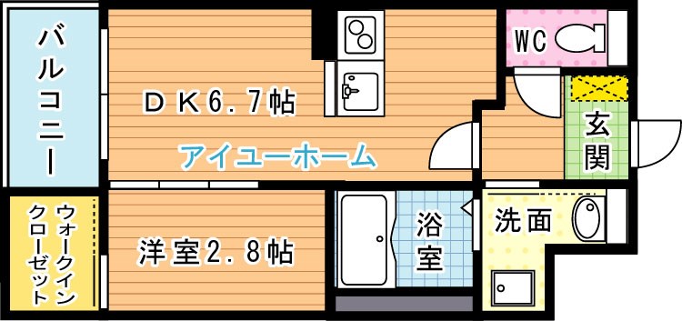 BRAVE　BASE陣原（ブレイブベース陣原） 202号室 間取り