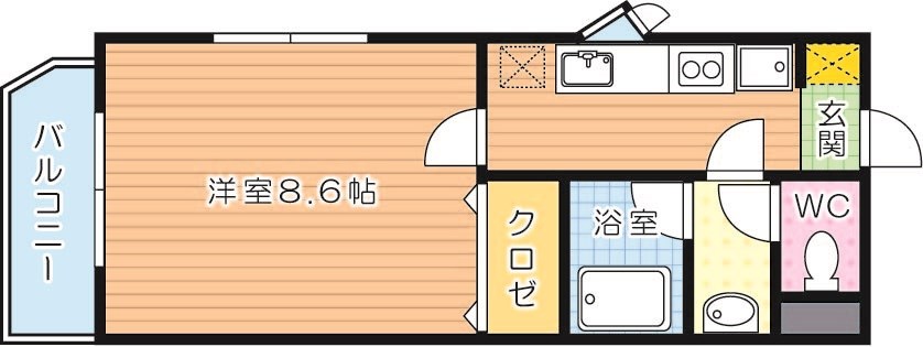 エステート和光 201号室 間取り
