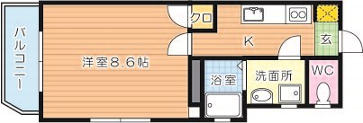 エステート和光 506号室 間取り