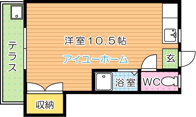 レガーロ黒崎Ⅰ 102号室 間取り