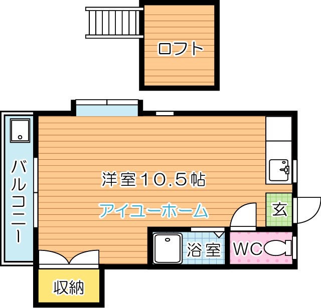 レガーロ黒崎Ⅰ 207号室 間取り