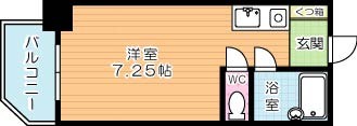 シンコー北九大前スカイマンション 109号室 間取り