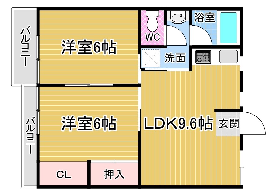 フォーヴル春日台 203号室 間取り