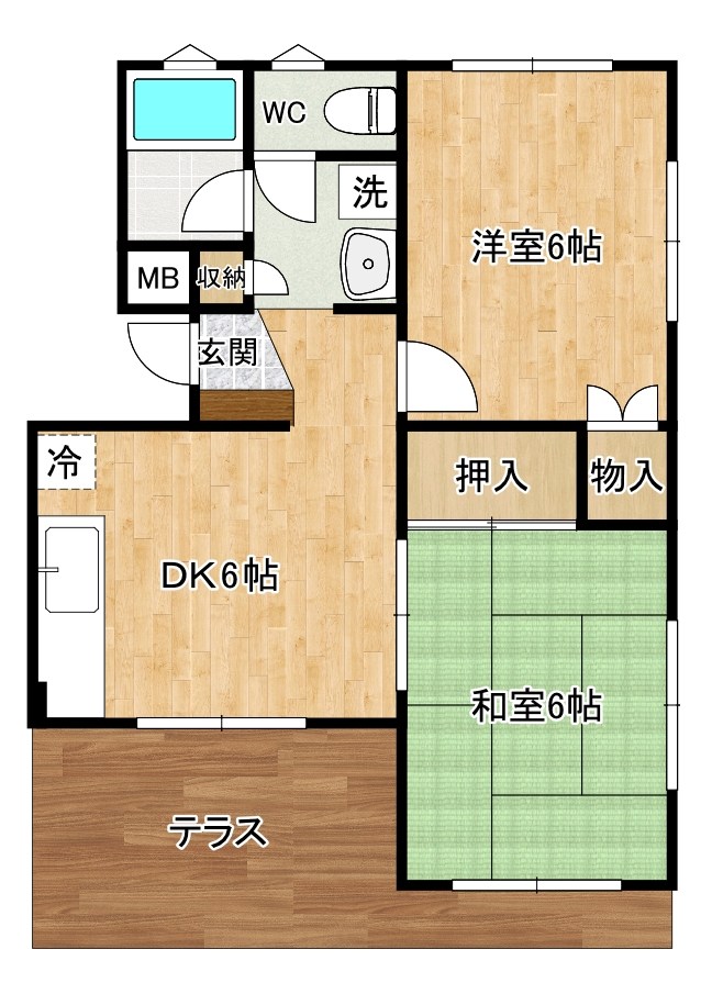 メゾン・ド・ルーブル 105号室 間取り