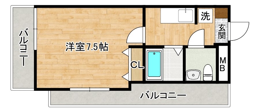 ロイヤルキャッスル 1401号室 間取り
