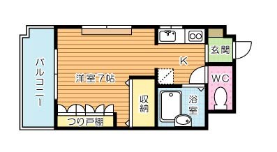 GRACE下富野(グレイス下富野)  302号室 間取り
