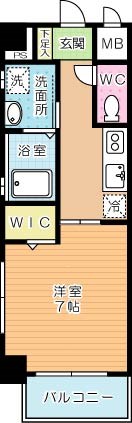 Sugar Park（シュガーパーク） 304号室 間取り