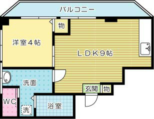 マキシム中津口 201号室 間取り