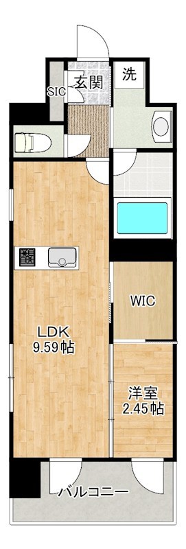 プレジデンス　ざ　三萩野 201号室 間取り