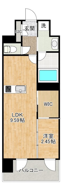 プレジデンス　ざ　三萩野 206号室 間取り