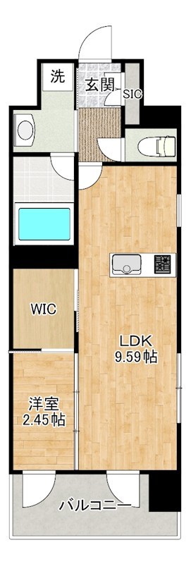 プレジデンス　ざ　三萩野 207号室 間取り