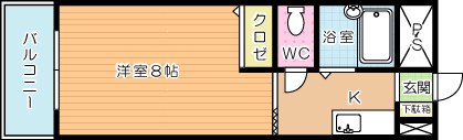 メゾンゆみ 204号室 間取り