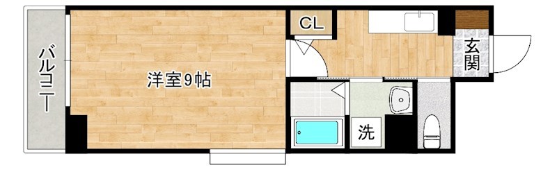 HILLS鍛冶町(ヒルズ鍛冶町) 1203号室 間取り