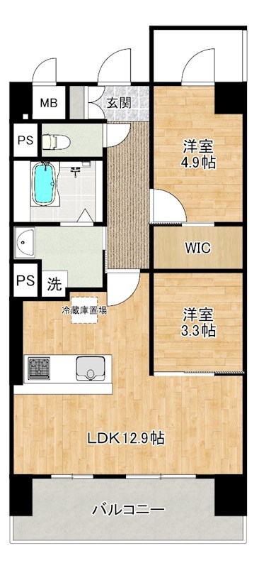 フローリィ279   101号室 間取り