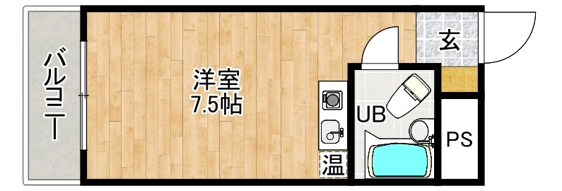 シティハイツＶＩＰ 705号室 間取り